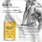 Vokin Biotech Keto 5X with Garcinia Cambogia Natural Weight Loss Supplement For Men and Women | Grocsy