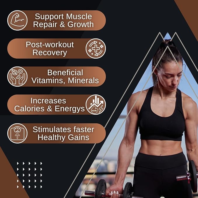 BOOSTIQ Mass Gainer Powder - Chocolate Flavour | Grocsy