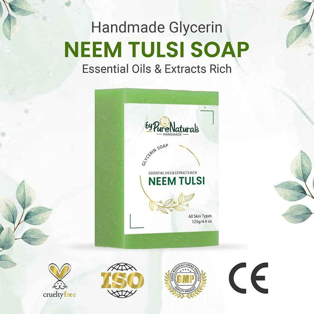 byPureNaturals Neem Tulsi Soap | Grocsy