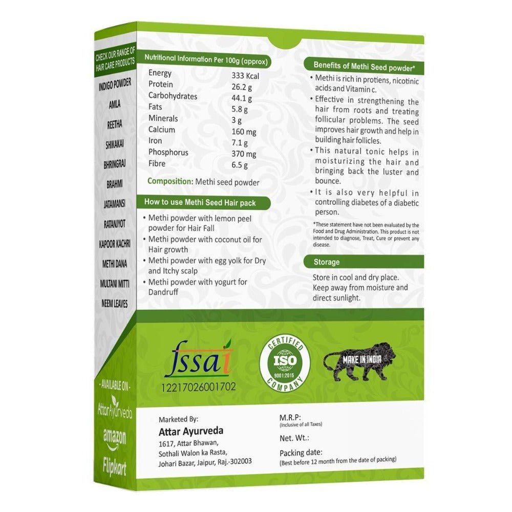 Attar Ayurveda Methi Seed Powder | Grocsy