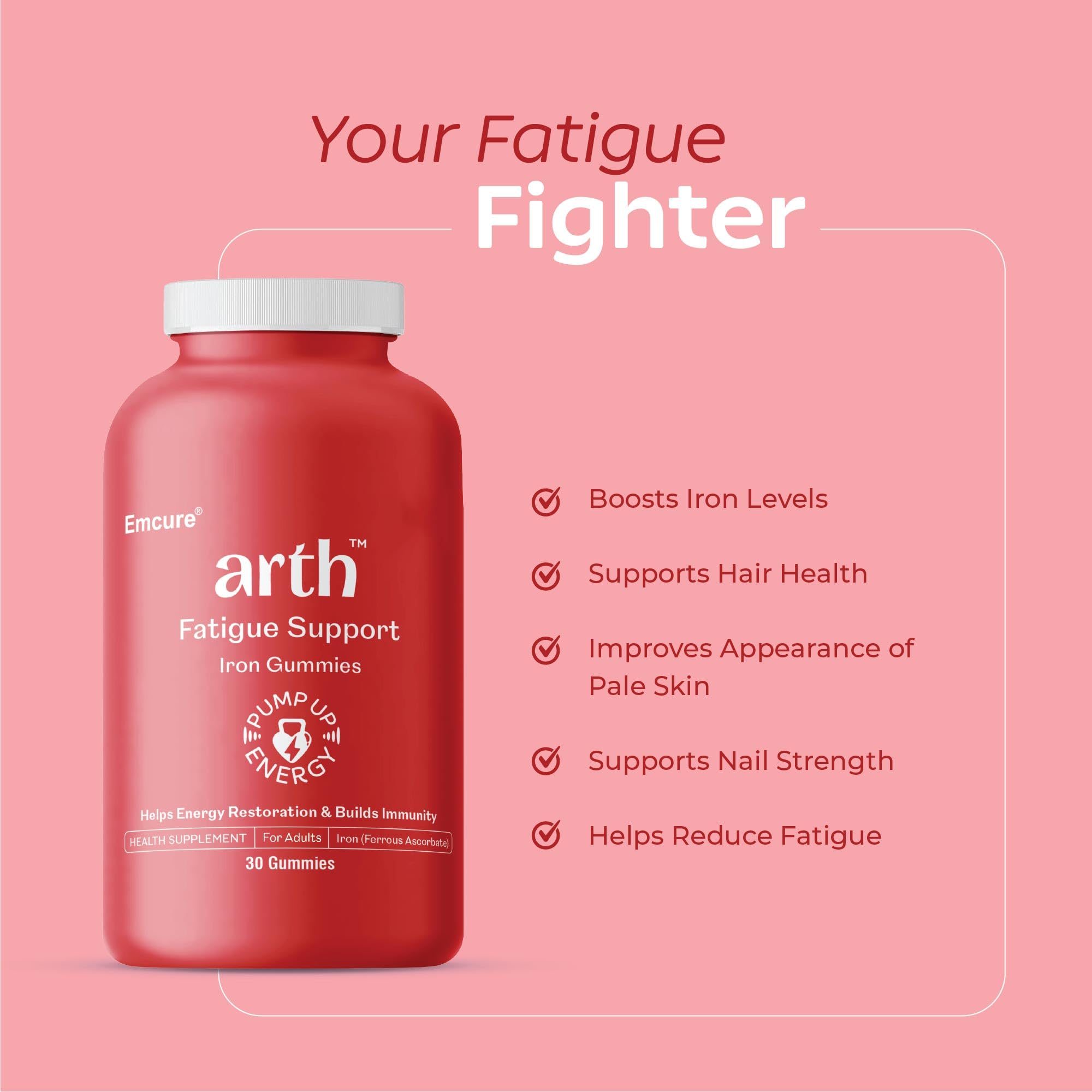 Arth Fatigue Support Iron Gummies | Grocsy