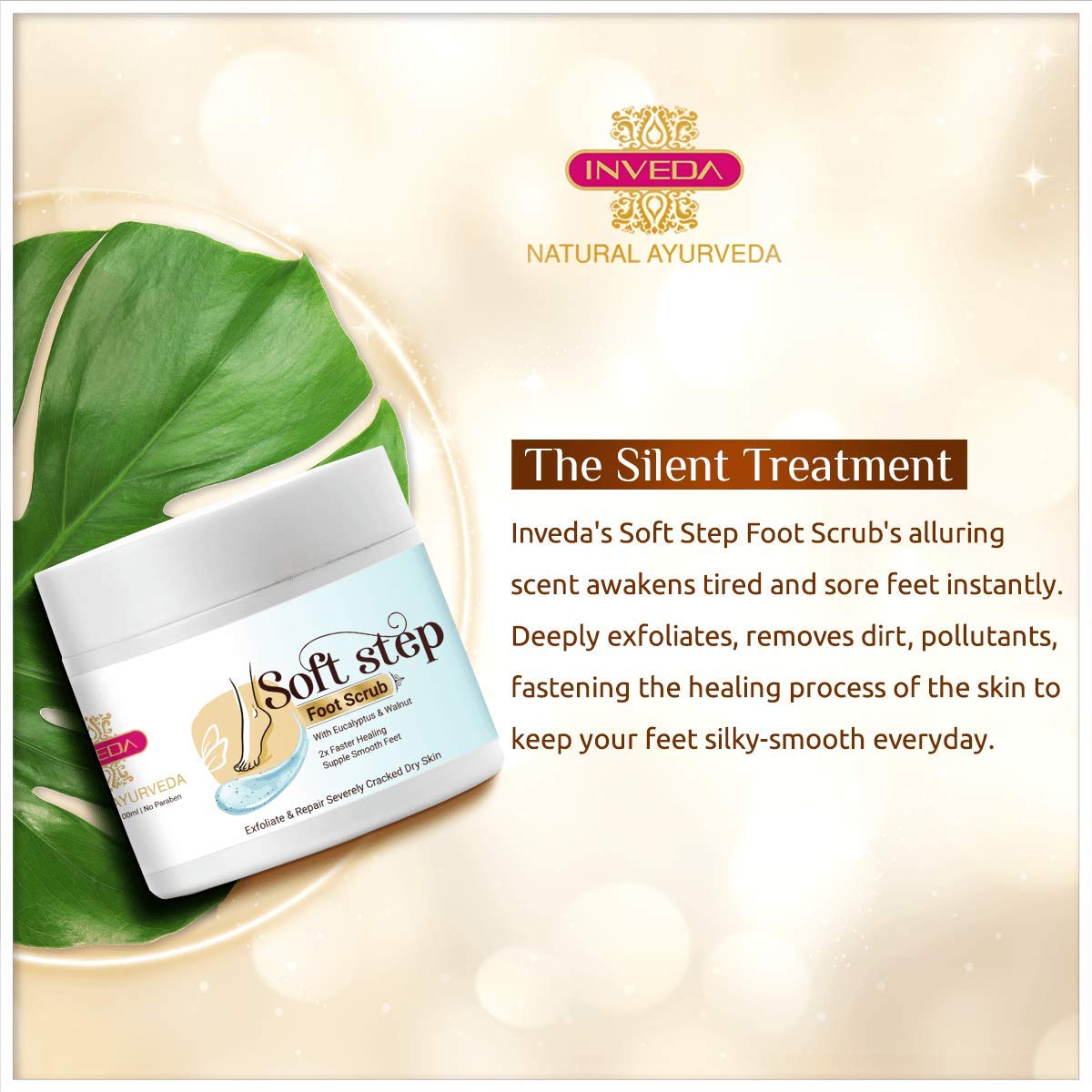 Inveda Soft Step Foot Scrub | Grocsy