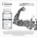 Vokin biotech L- Leucine – Supports muscle Building, Muscle Strengthening – 1000mg | Grocsy