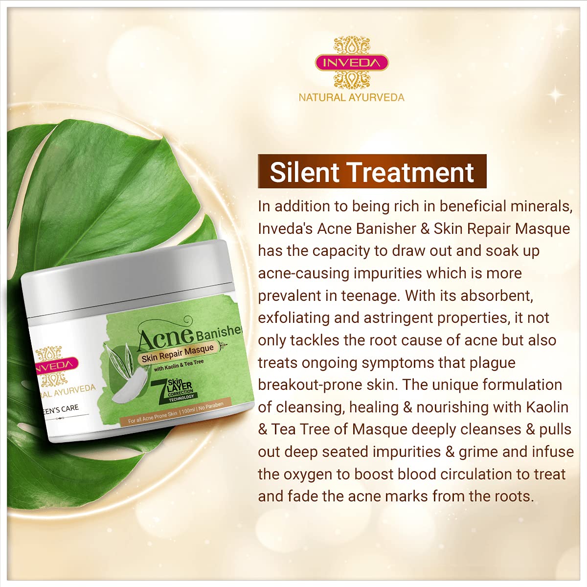 Inveda Acne Banisher & Skin Repair Masque | Grocsy