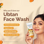 Mamaearth Ubtan Face Wash For Tan Removal | Grocsy