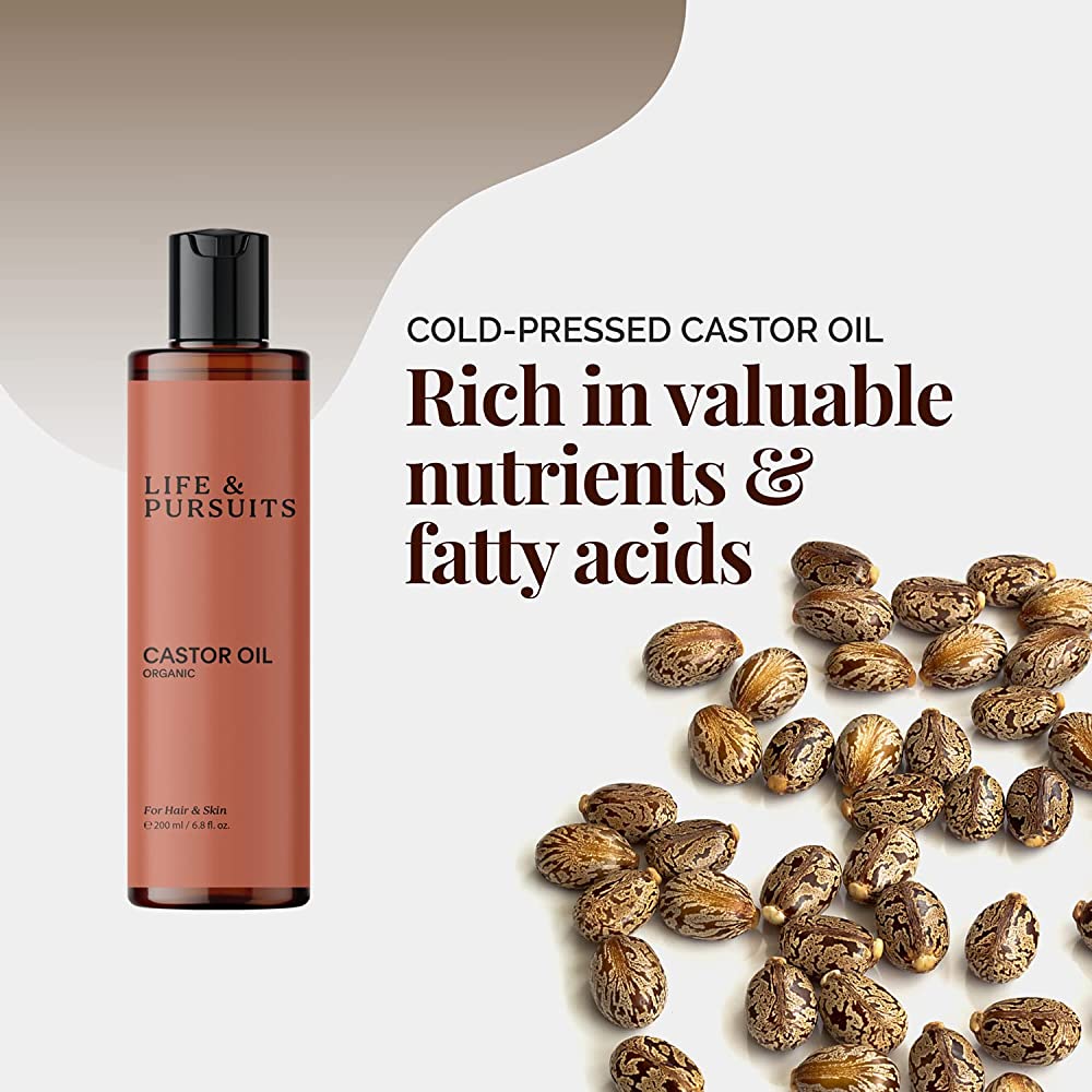Life and Pursuits Organic Castor Oil For Hair Growth & Skin | Grocsy