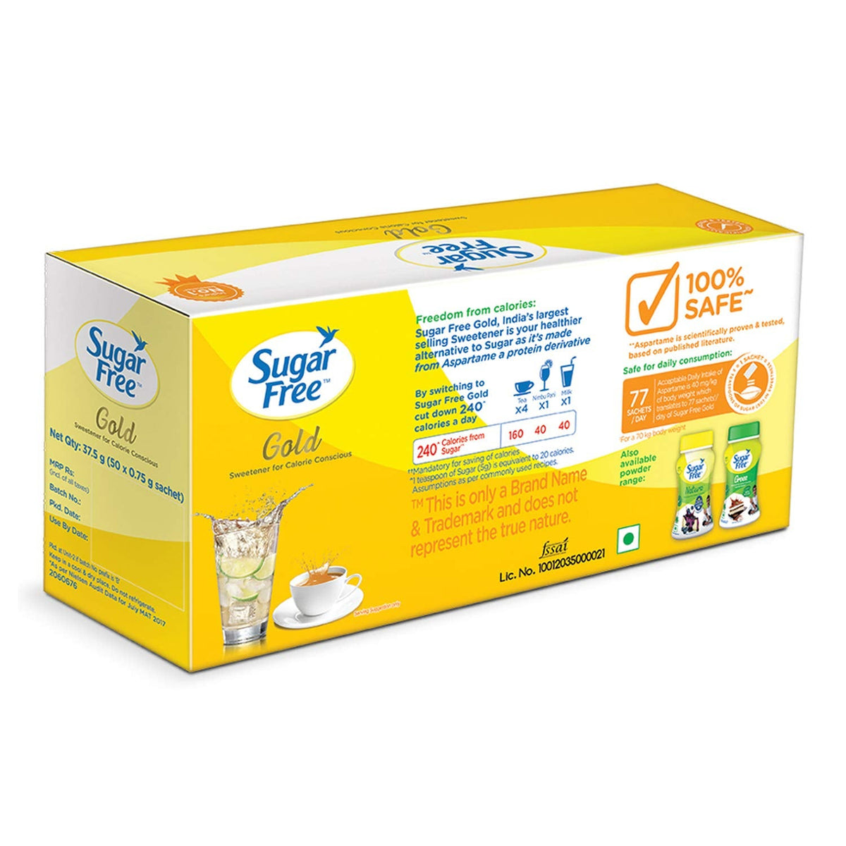 Sugar Free Gold Low Calorie Sweetner Sachets | Grocsy