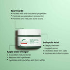 Alps Goodness Acne Control French Green Clay Mask For Oily Skin With Tea Tree, Salicylic Acid & Apple Cider Vinegar | Grocsy
