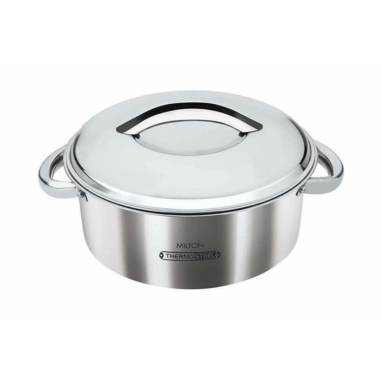 Stainless Steel Casserole, 1.5 Litres, Silver | Grocsy