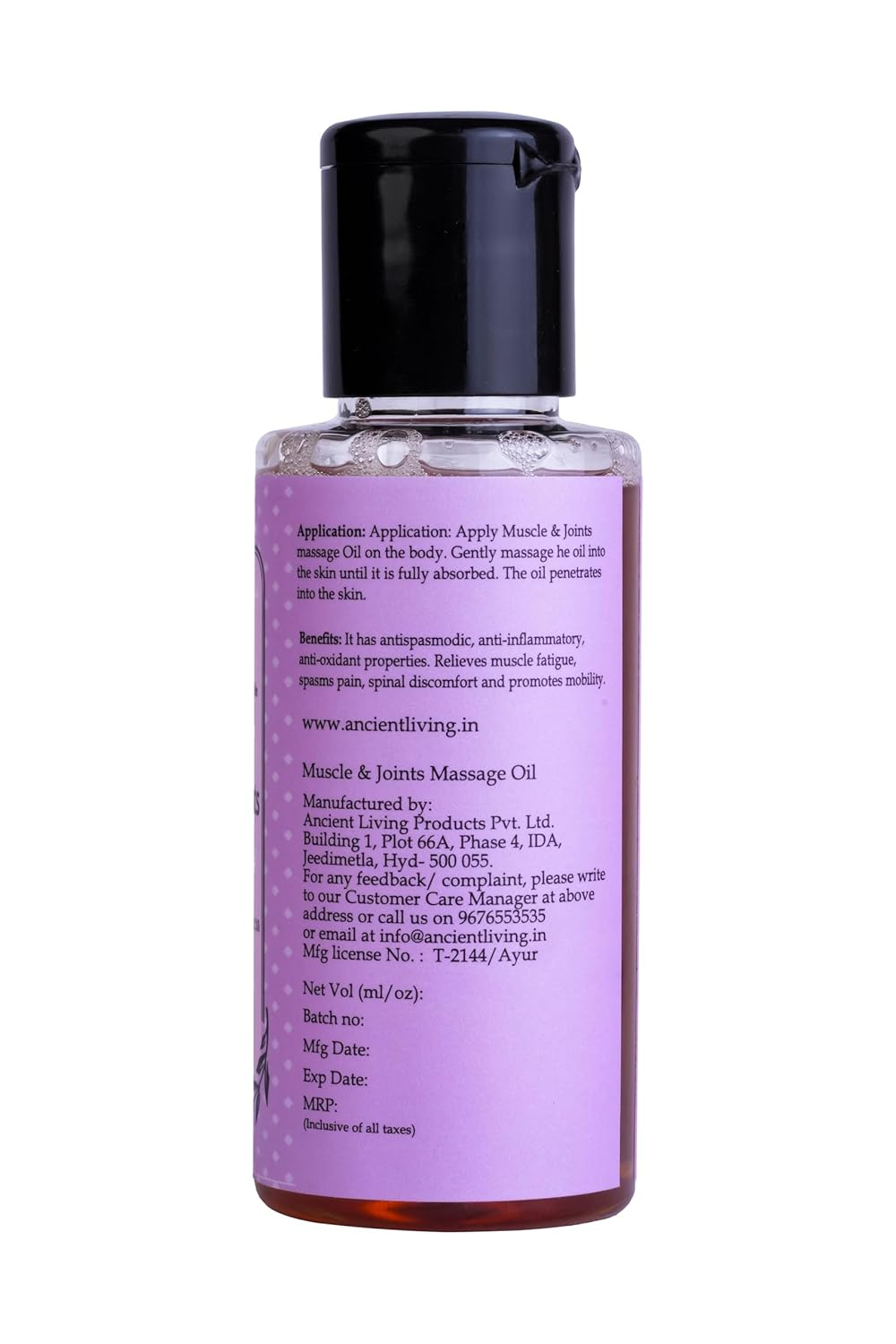 Ancient Living Muscle & Joint Massage Oil | Grocsy