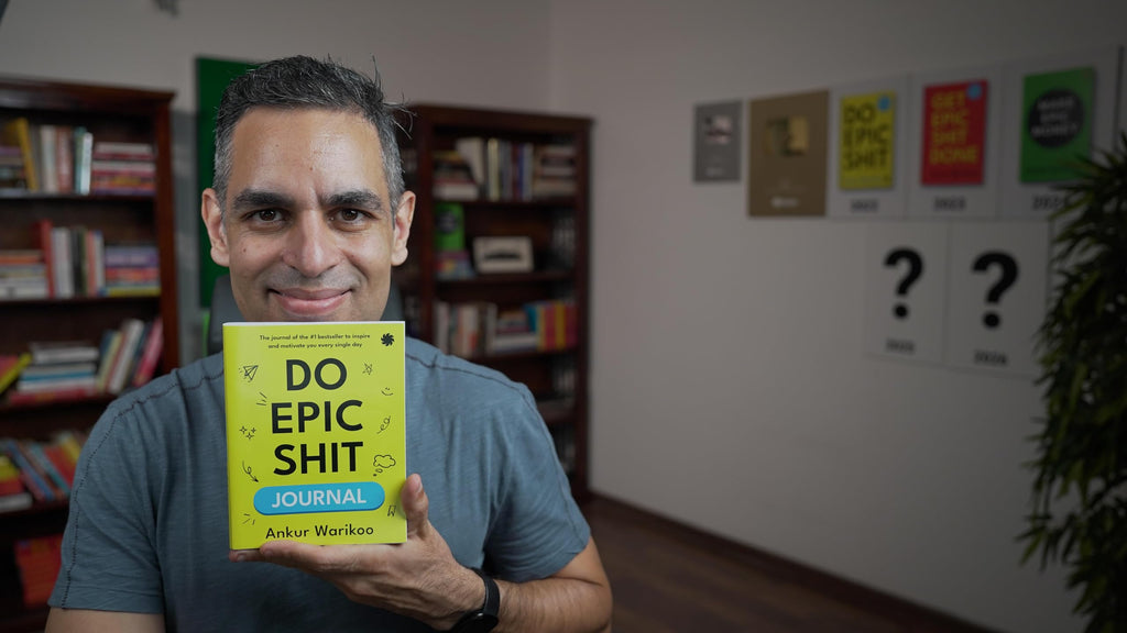 Do Epic Sh#t Journal: The Ultimate Guide to Overcoming Laziness, Boosting Productivity & Mastering Time Management - Inspired by Ankur Warikoo's Bestseller | Grocsy