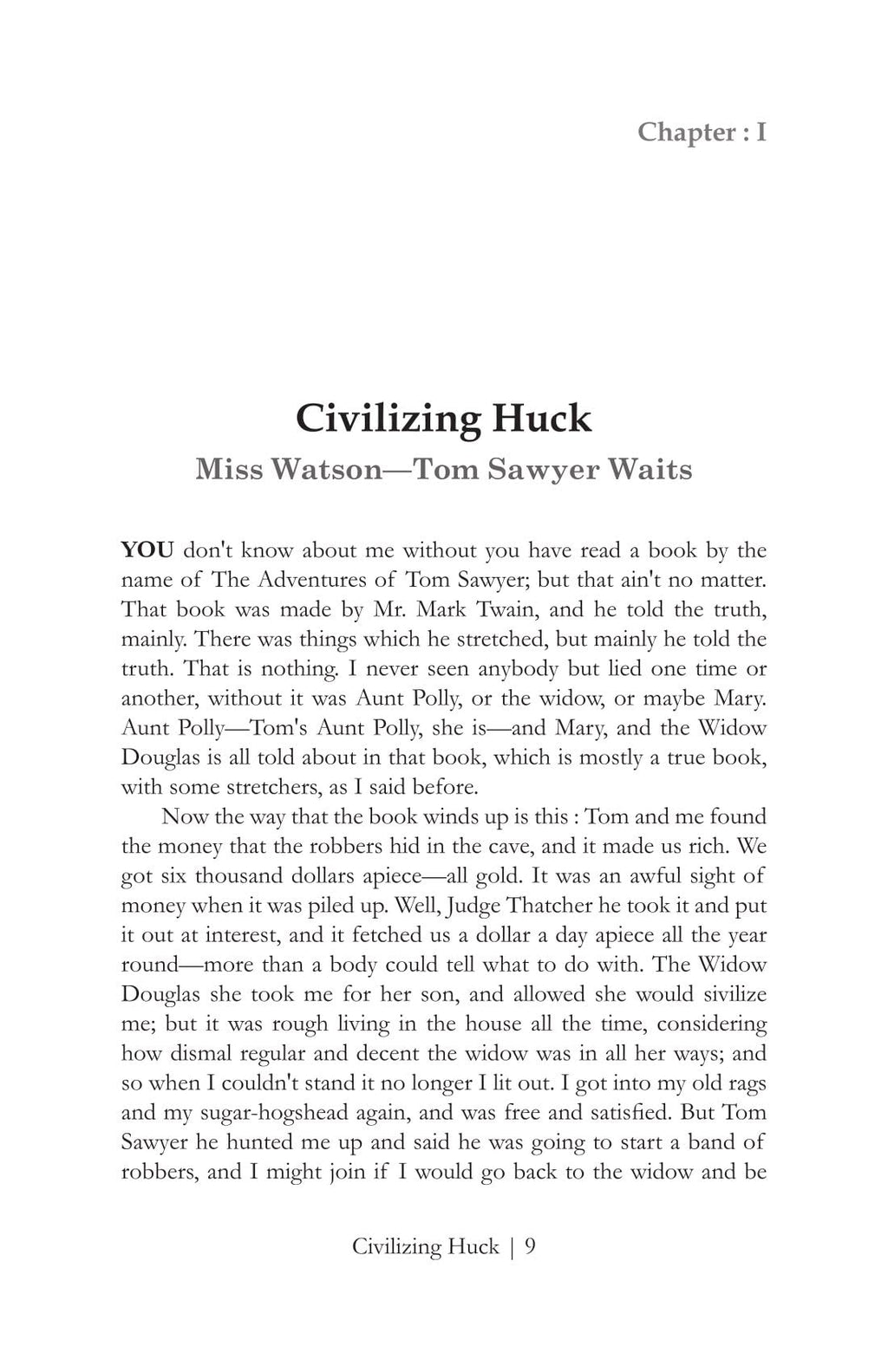 The Adventures Of Huckleberry Finn - Mark Twain | Grocsy