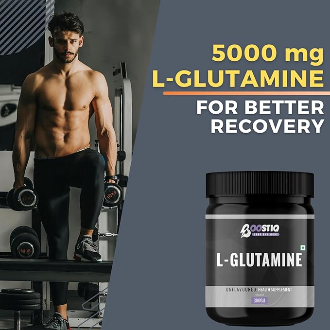 BOOSTIQ L-Glutamine Powder - Unflavoured | Grocsy