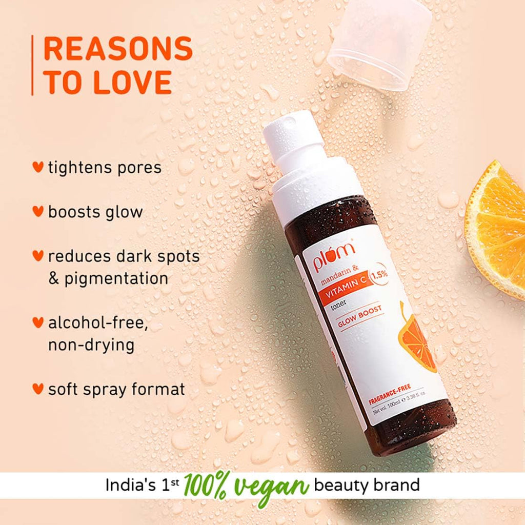 Plum 1.5% Vitamin C Toner with Mandarin for Glowing Skin | Grocsy