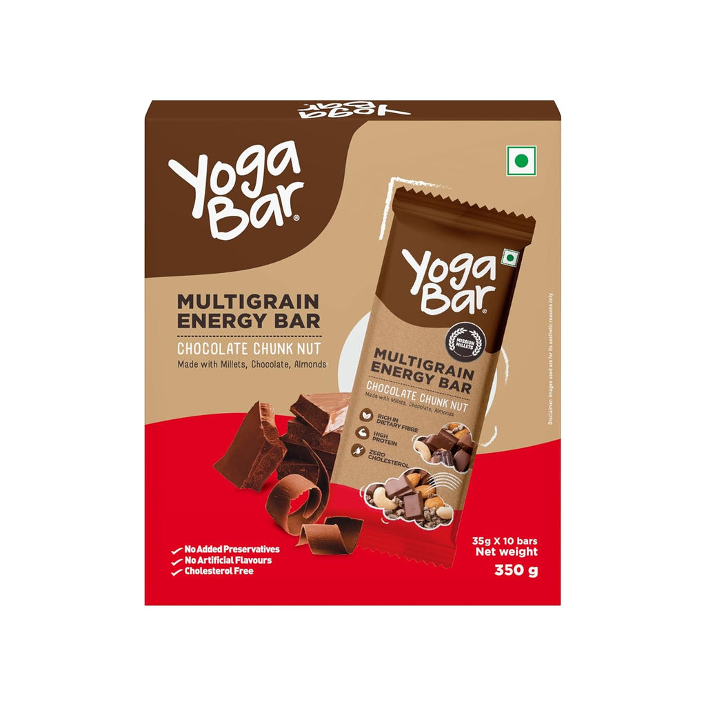 Yoga Bar Chocolate Chunk Nut Multigrain Energy Bars | Grocsy