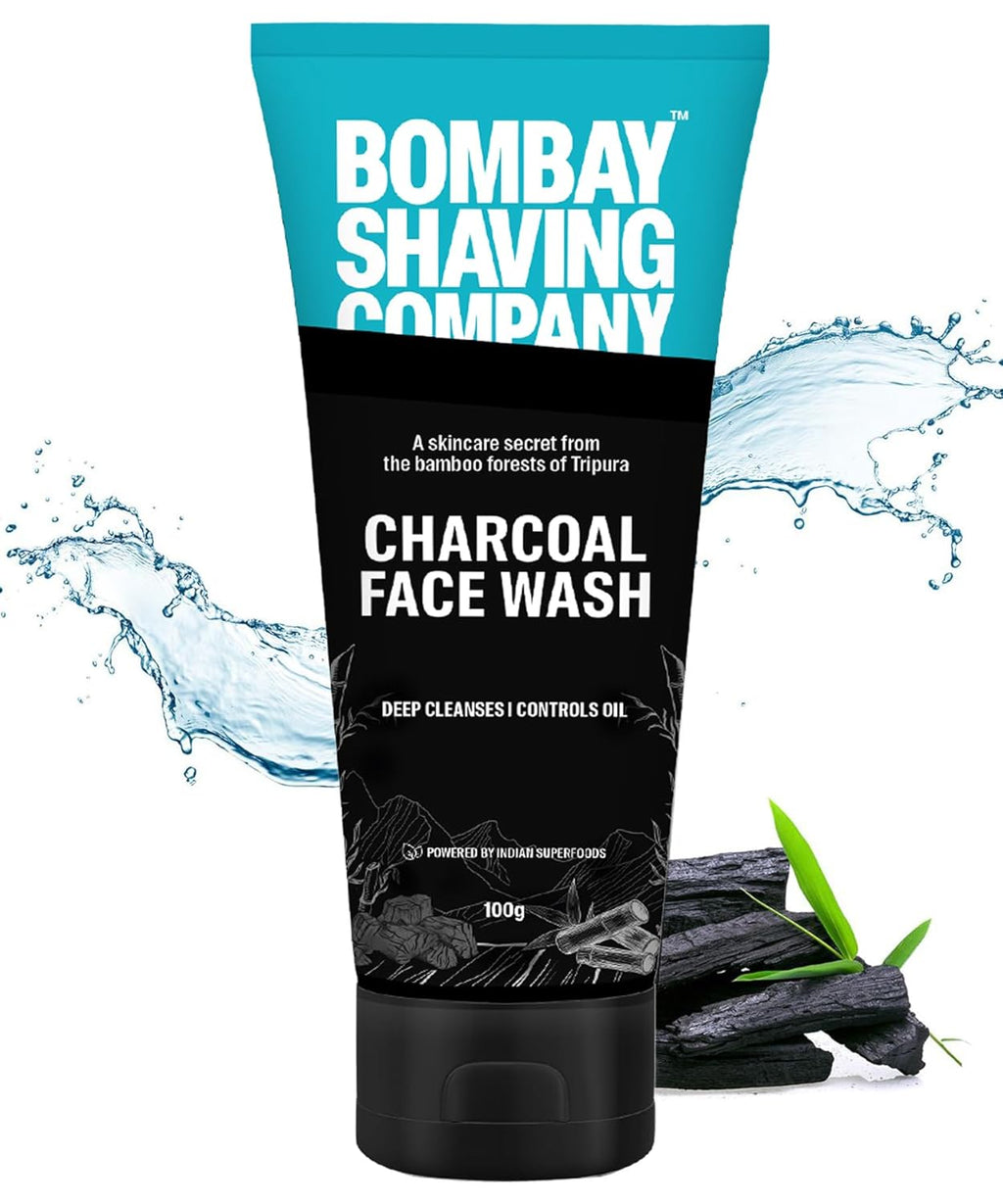 Bombay Shaving Company Charcoal Face Wash for Men Anti Pollution, Oil Control and Brightening | Grocsy