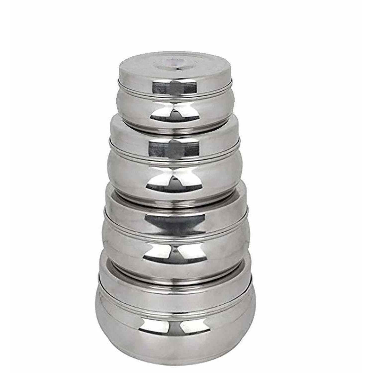 Stainless Steel Food Storage Containers - Storage Boxes - Set Of 4 Pieces | Grocsy