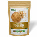 Organic Zing Fenugreek Seeds Also Known As Methi Seeds and Trigonella Foenum-Graecum |100% Pure & Natural | Vegan | Preservative Free | Resealable Pack | Grocsy