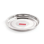 HAZEL Stainless Steel Plate Set for Dinner Launch, Set of 2, 28.5 cm, Medium | Grocsy