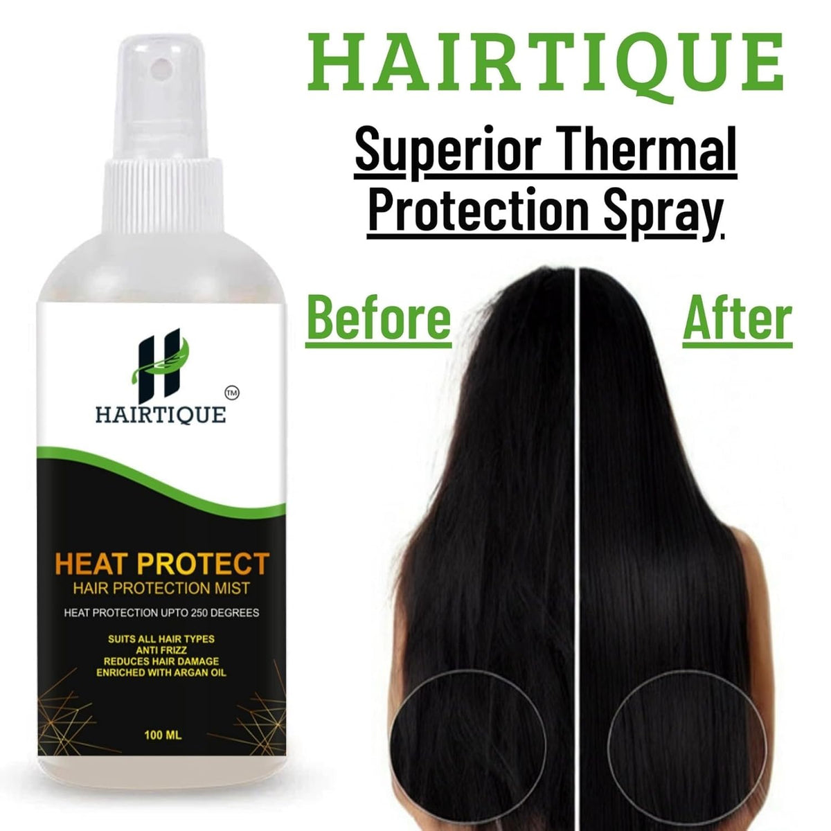 Samisha Heat Protection Hair Mist With Argan Oil & Provitamin B5 | Grocsy