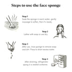 ILEM JAPAN Natural Japanese Konjac Sponge Face | Grocsy