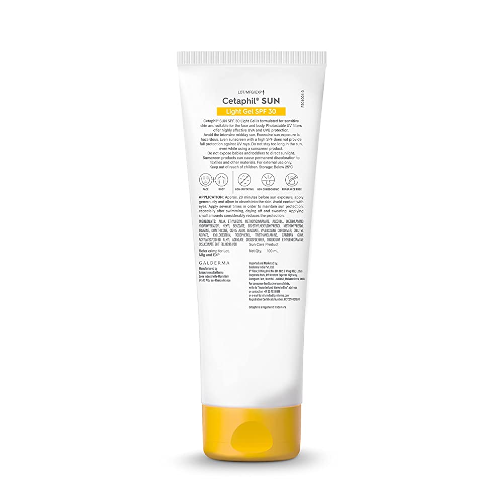Cetaphil Sun SPF 30+ Very High Protection Light Gel | Grocsy