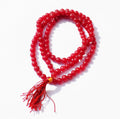 Kannssky Red Hakik (Agate) Mala - Hindu Buddhist Prayer Beads | Grocsy