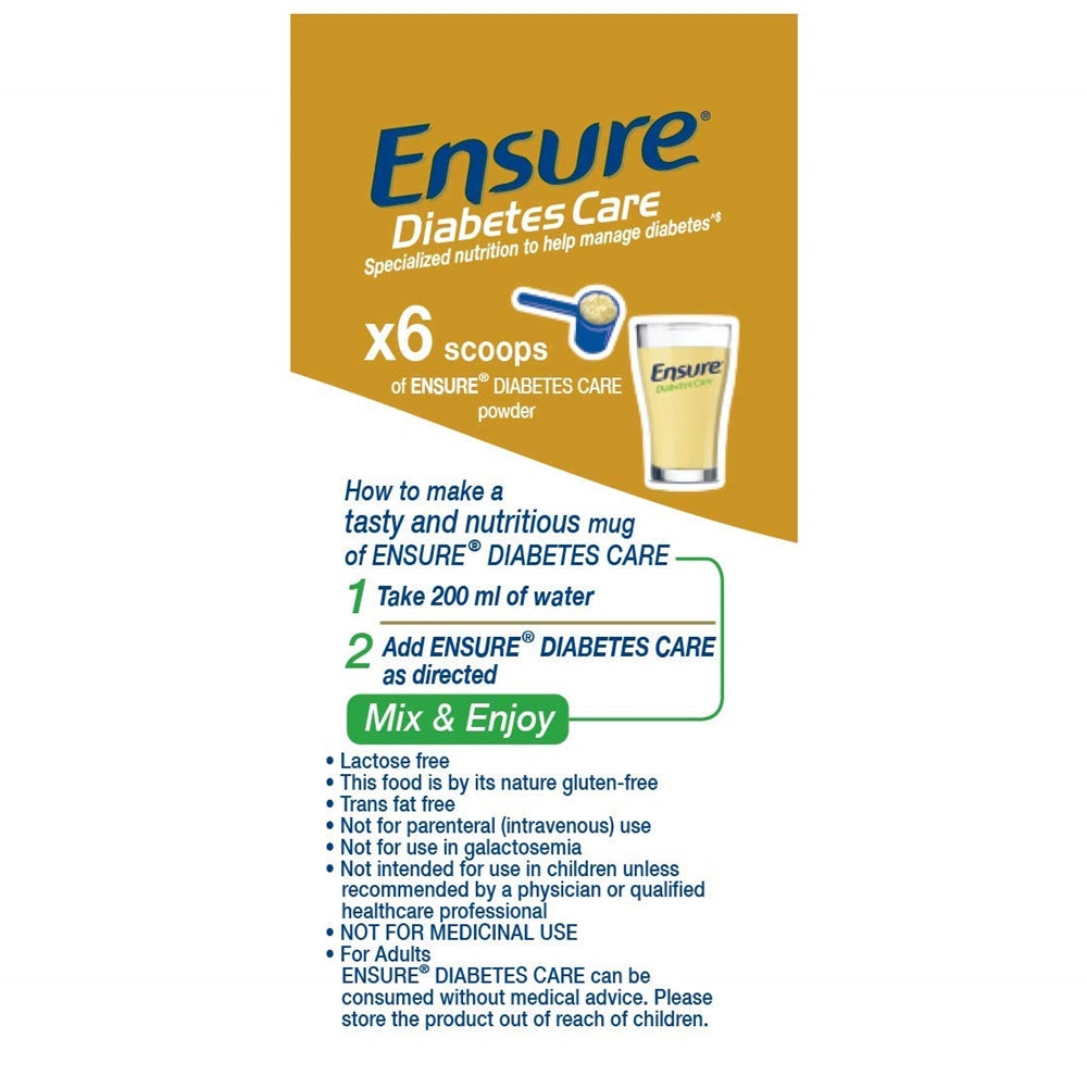 Ensure Diabetes Care Powder Vanilla Flavour - Sugar Free Health Drink | Grocsy