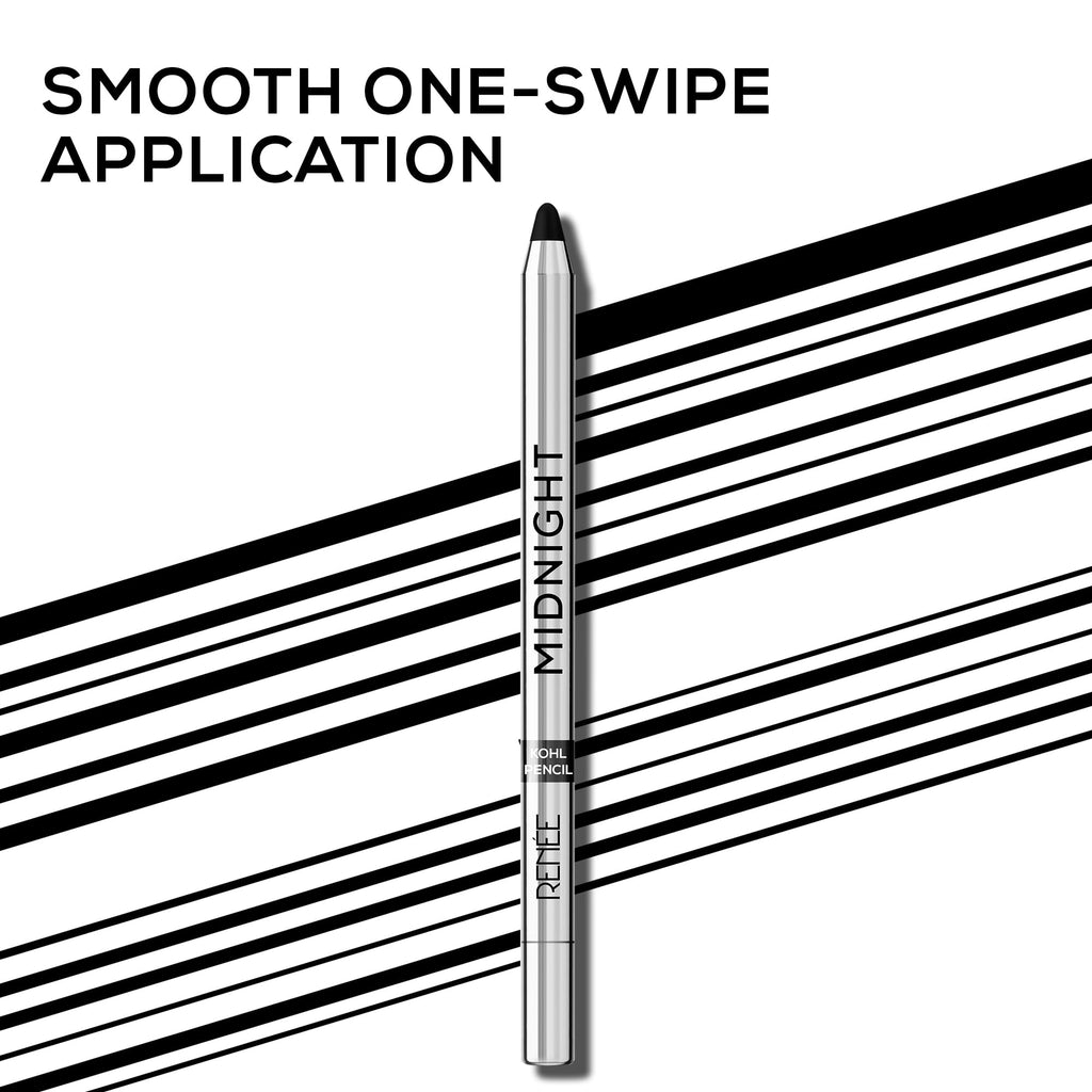 Renee Midnight Kohl Pencil - Smudgeproof And Waterproof Kajal | Grocsy