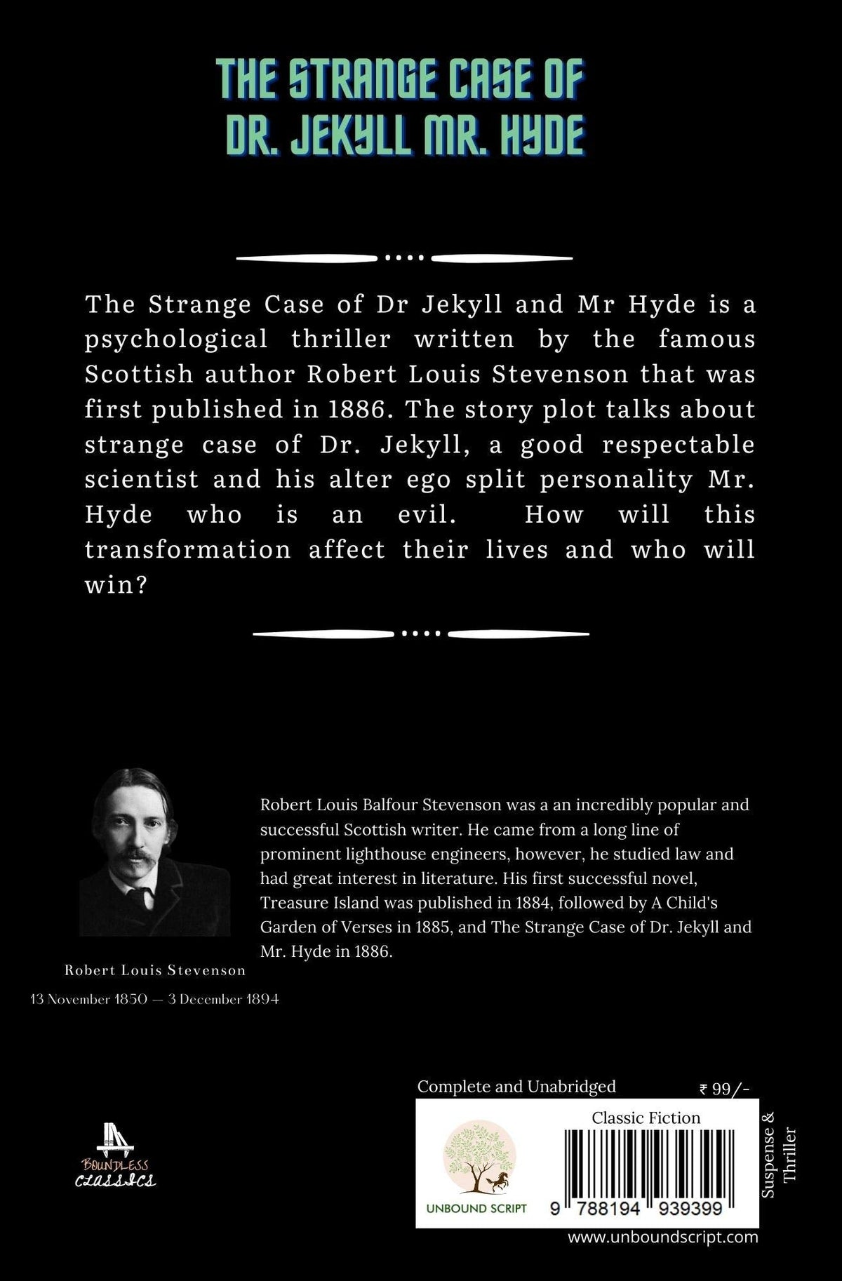 The Strange Case Of Jekyll - Robert Louis Stevenson | Grocsy