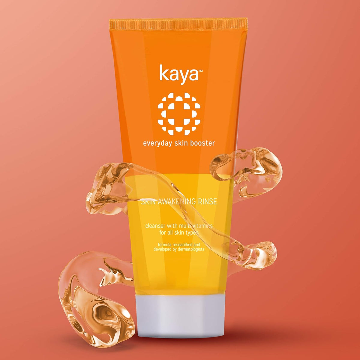 Kaya Skin Awakening Rinse Face Wash with Niacinamide, Vitamin C, A & E for All Skin Types | Grocsy