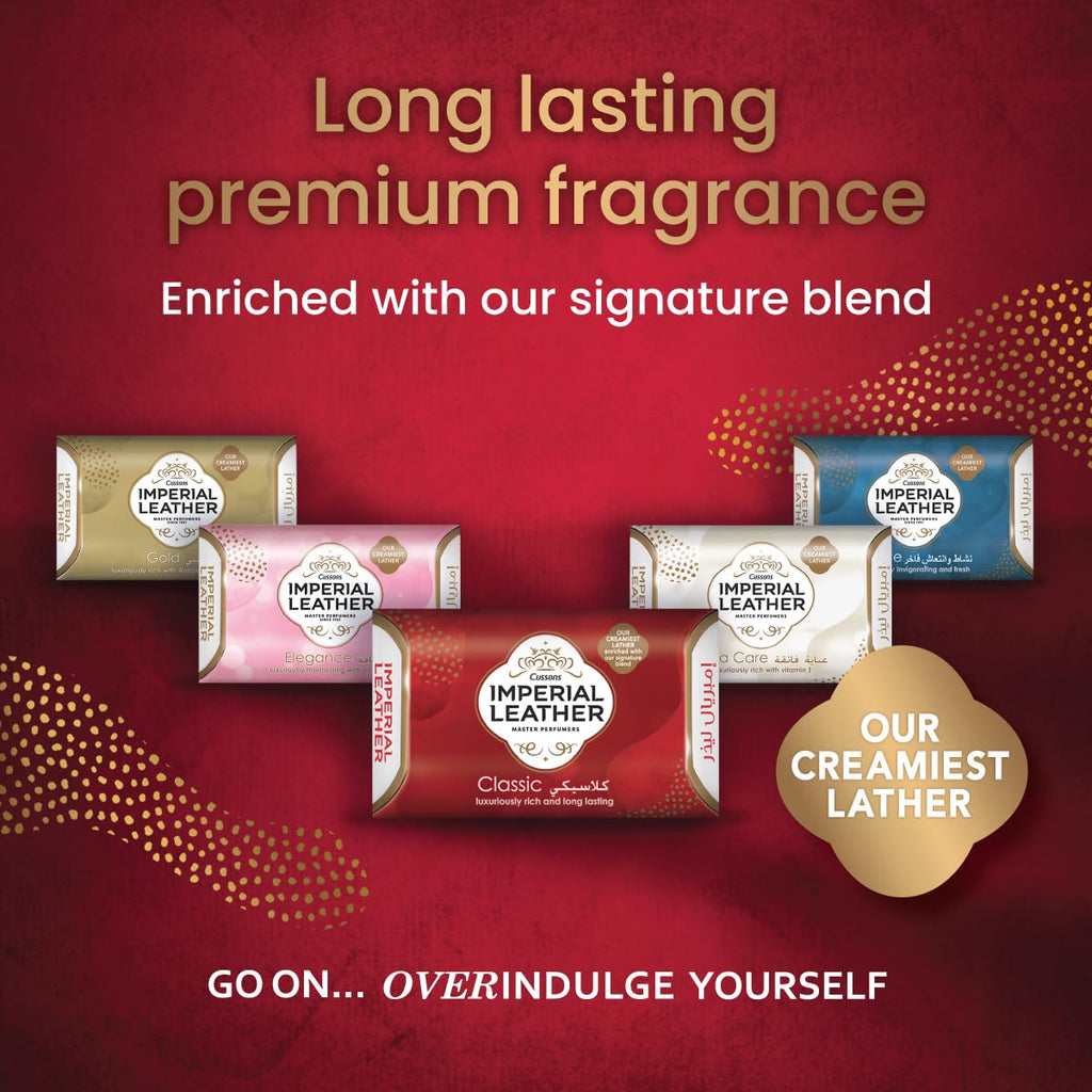 Cussons Imperial Leather Gold Soap Luxuriously Rich With Arabian Fragrances | Grocsy