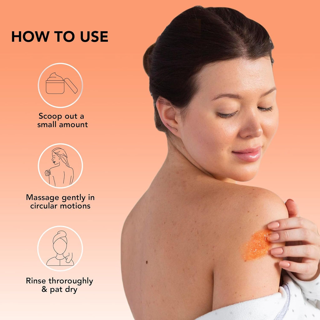 Botanic Hearth Himalayan Body Scrub with Lychee Oil - Natural Exfoliating Body & Face Scrub | Grocsy