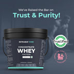 Nutrabay Concentrate Whey Protein Powder – Unflavoured | Grocsy