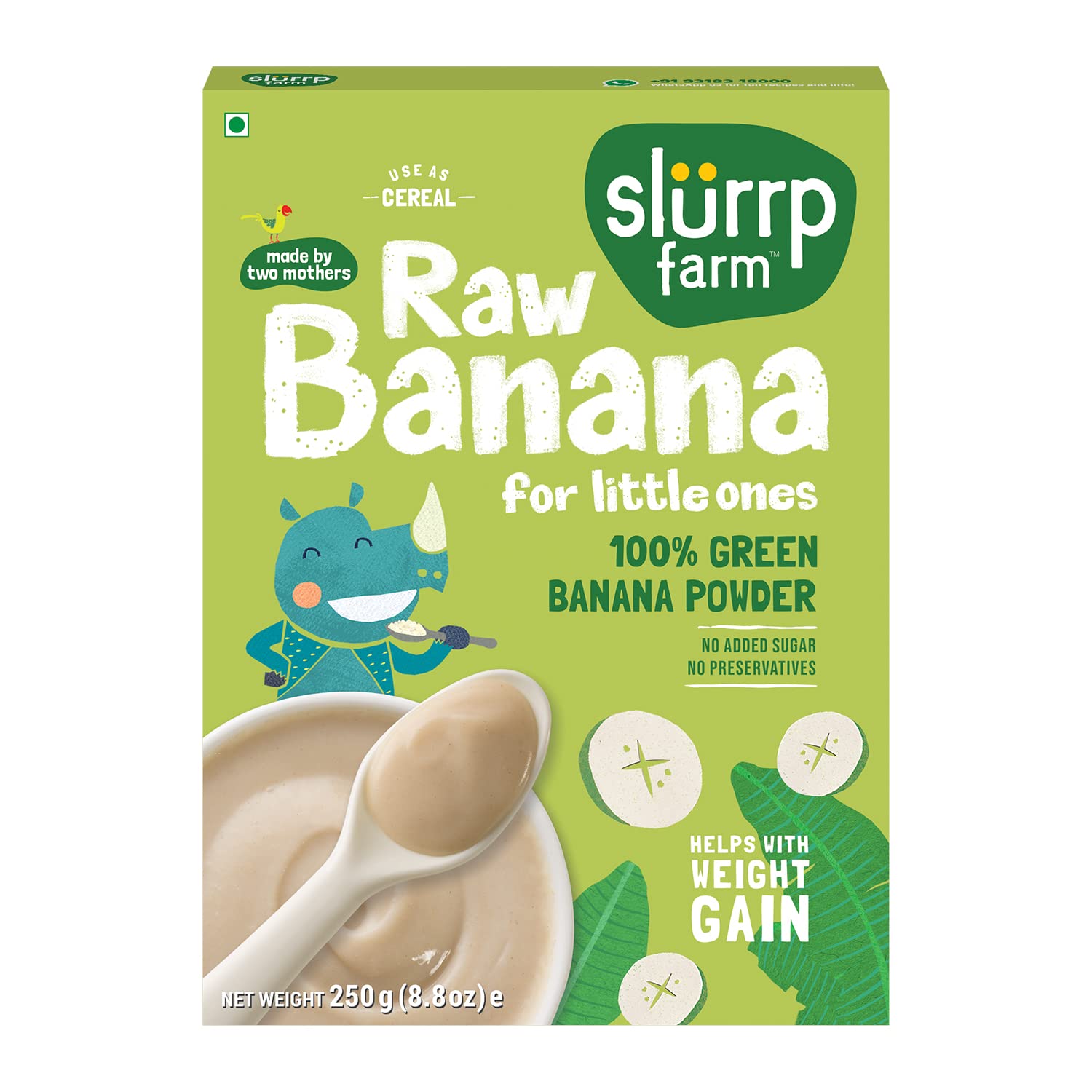 Slurrp Farm Raw Banana Powder Cereal from Kerala For Little Ones | Grocsy