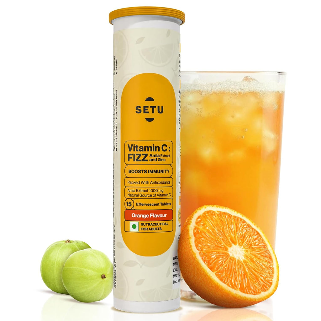 Setu Vitamin C: Fizz - 15 Effervescent Tablets | Grocsy