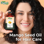 Organic Zing Mango Seed (Mangifera Indica) Oil | Pure & Natural Carrier Oil for Skincare, Hair Care & Massage | Grocsy