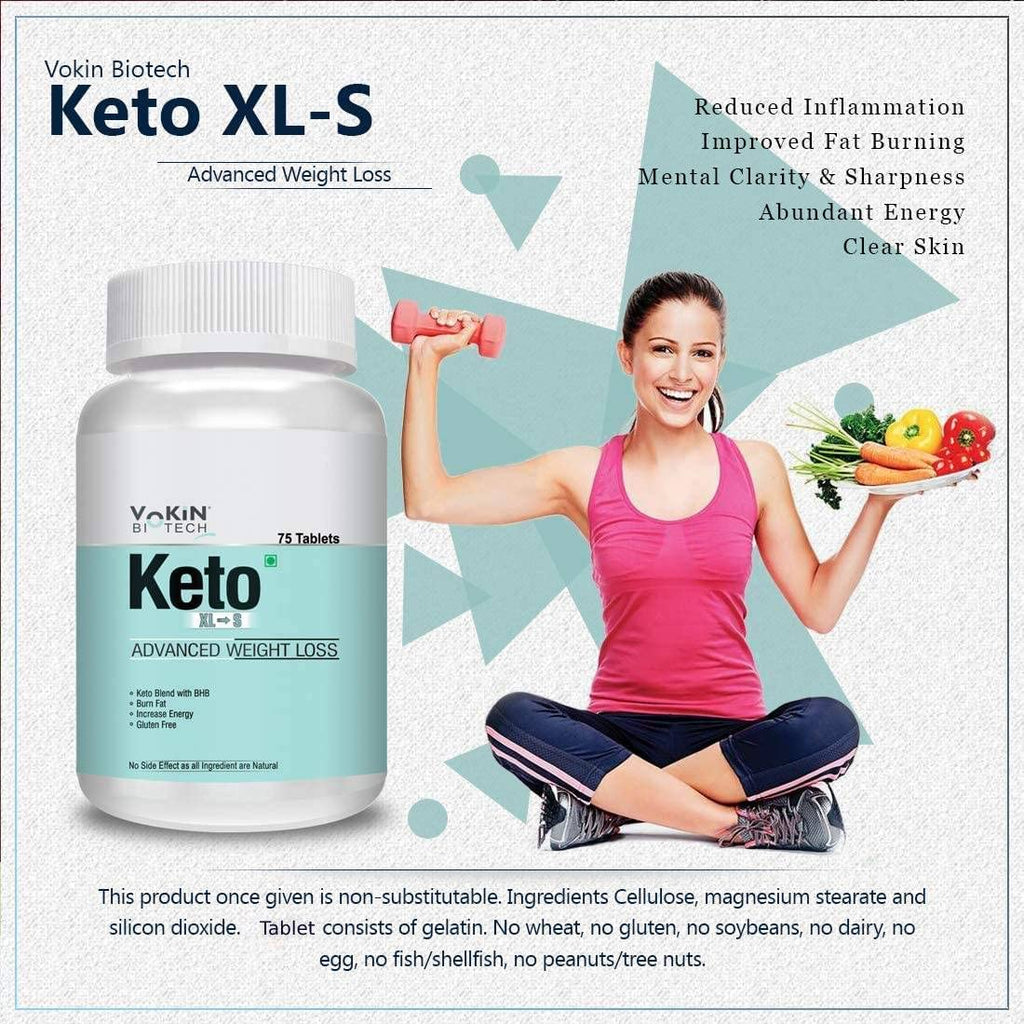 Vokin Biotech Keto Advanced XL to S Weight Loss Supplement & Supports Fat Burn | Grocsy