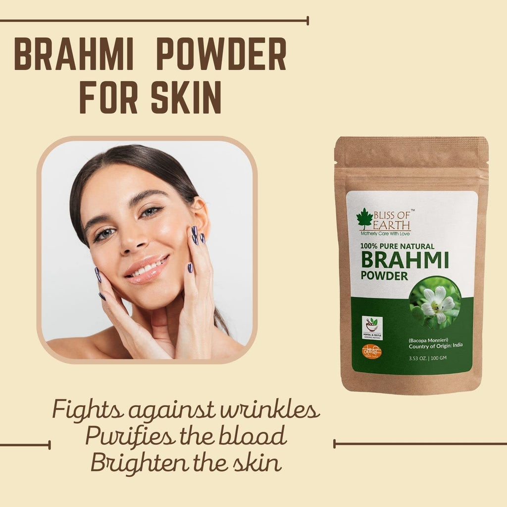 Bliss of Earth 100% Pure Natural Brahmi Powder | Grocsy