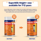 Gritzo SuperMilk Genius+ Health Drink for 7-12 Yr Boys - Double Chocolate | Grocsy
