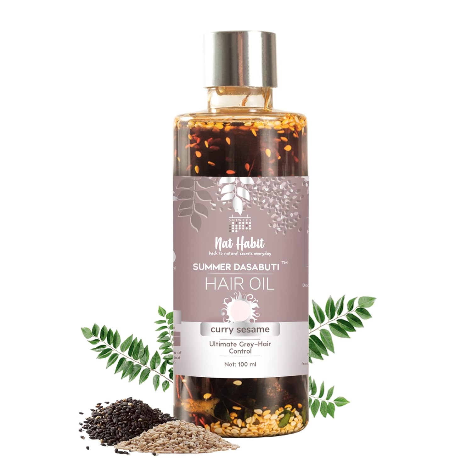 Nat Habit Curry Sesame Summer Hair Oil | Grocsy