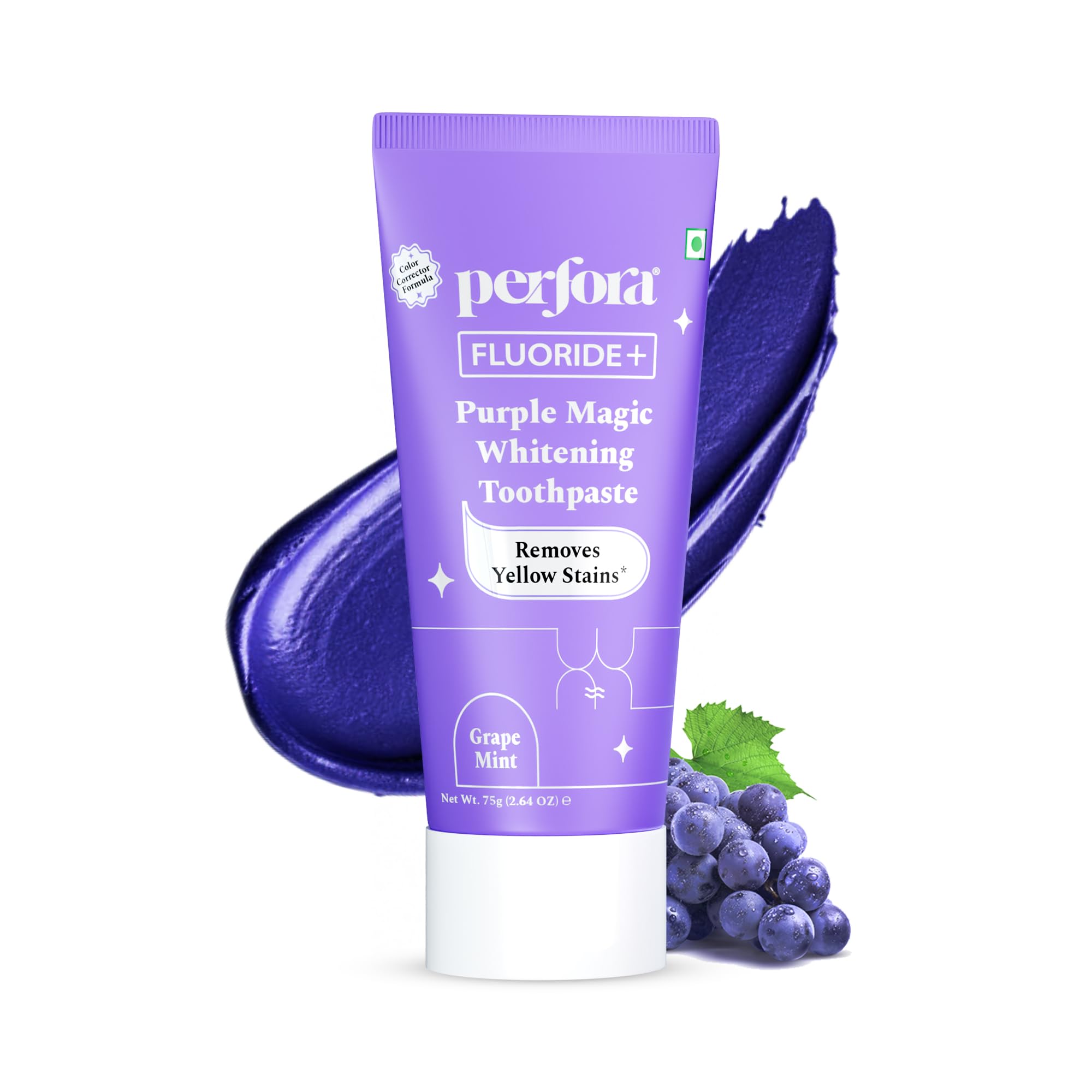 Perfora Fluoride+ Purple Magic Whitening Toothpaste | Grocsy