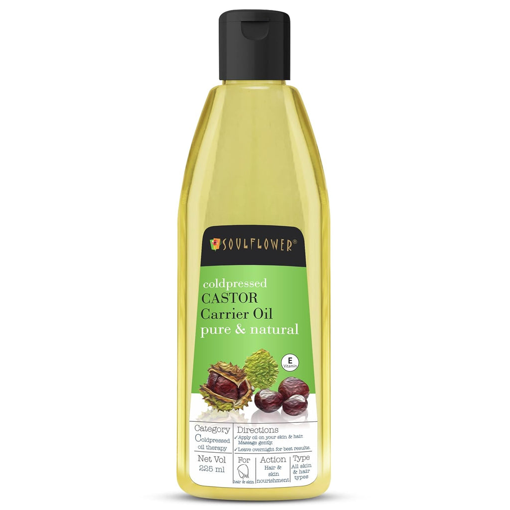 Soulflower Coldpressed Castor Carrier Oil Pure & Natural | Grocsy