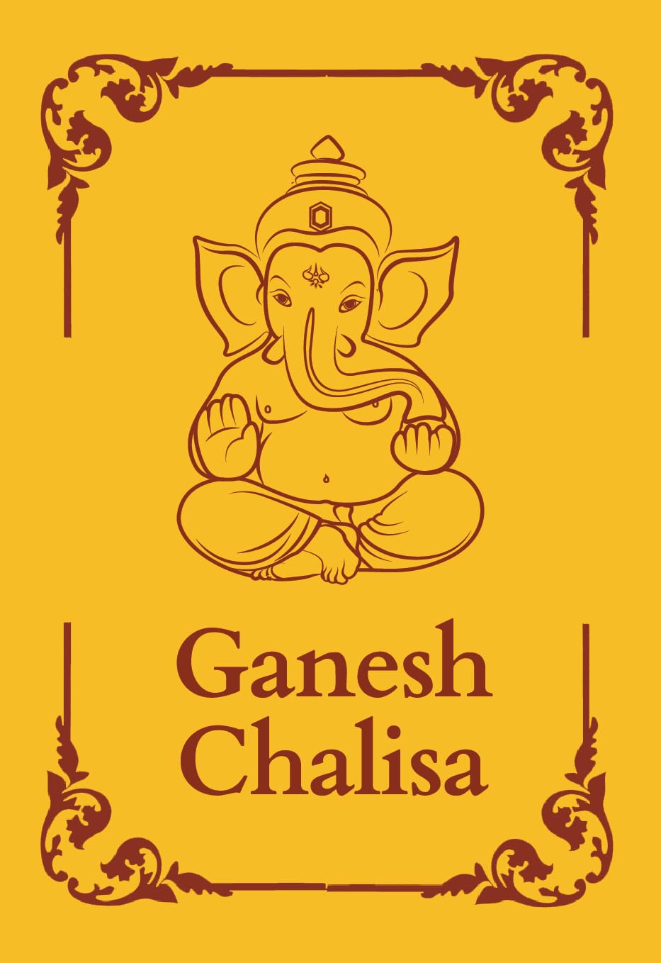 Ganesh Chalisa: Premium Hardback pocket book (English and Hindi) | Ganesh ji ki Aarti, Ganesh Chalisa, Ganesh Stotra | Auspicious gift | Divine daily chanting - Srishti Publishers | Grocsy