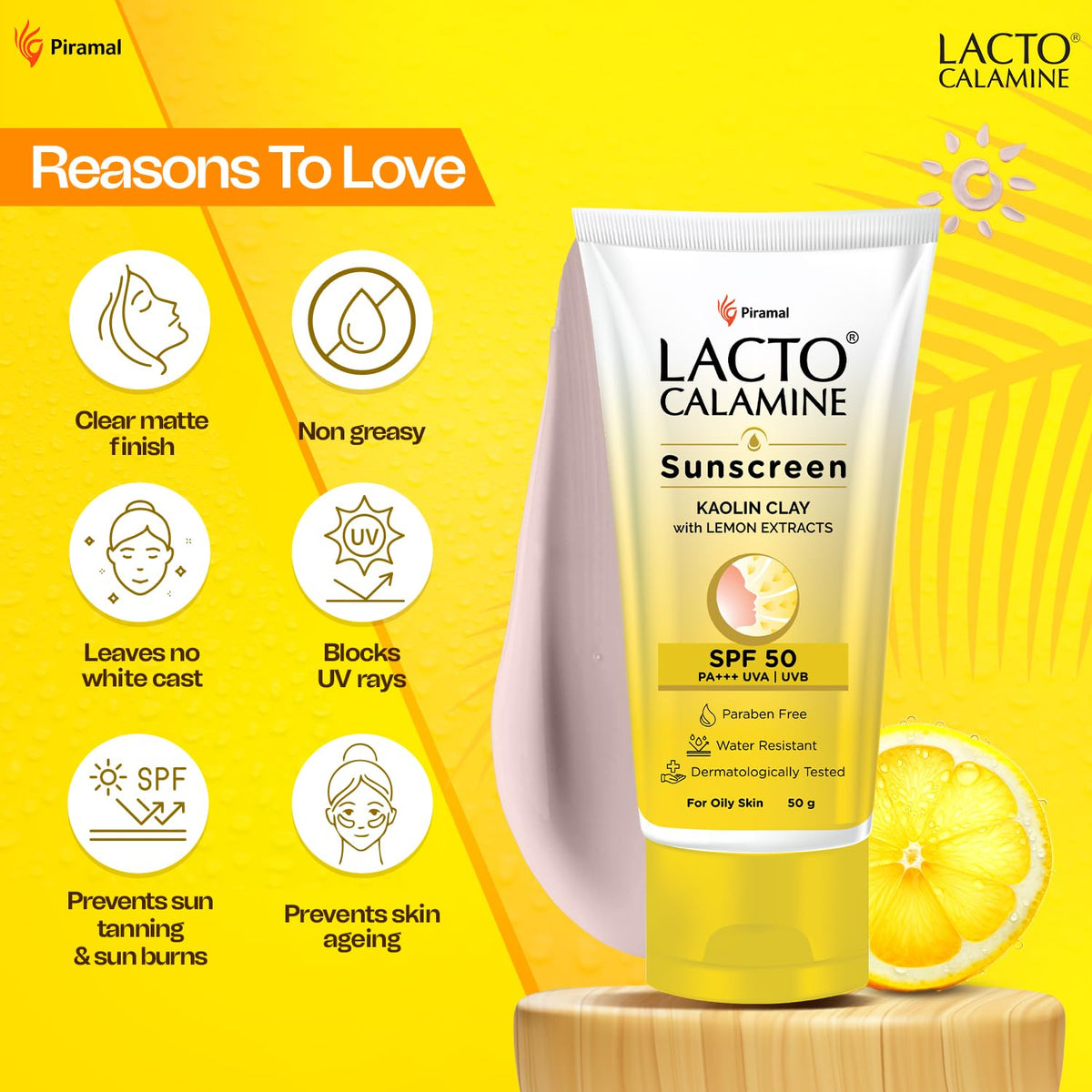 Lacto Calamine Daily Sunshield Matte Look Sunscreen SPF 50 PA +++ | Grocsy