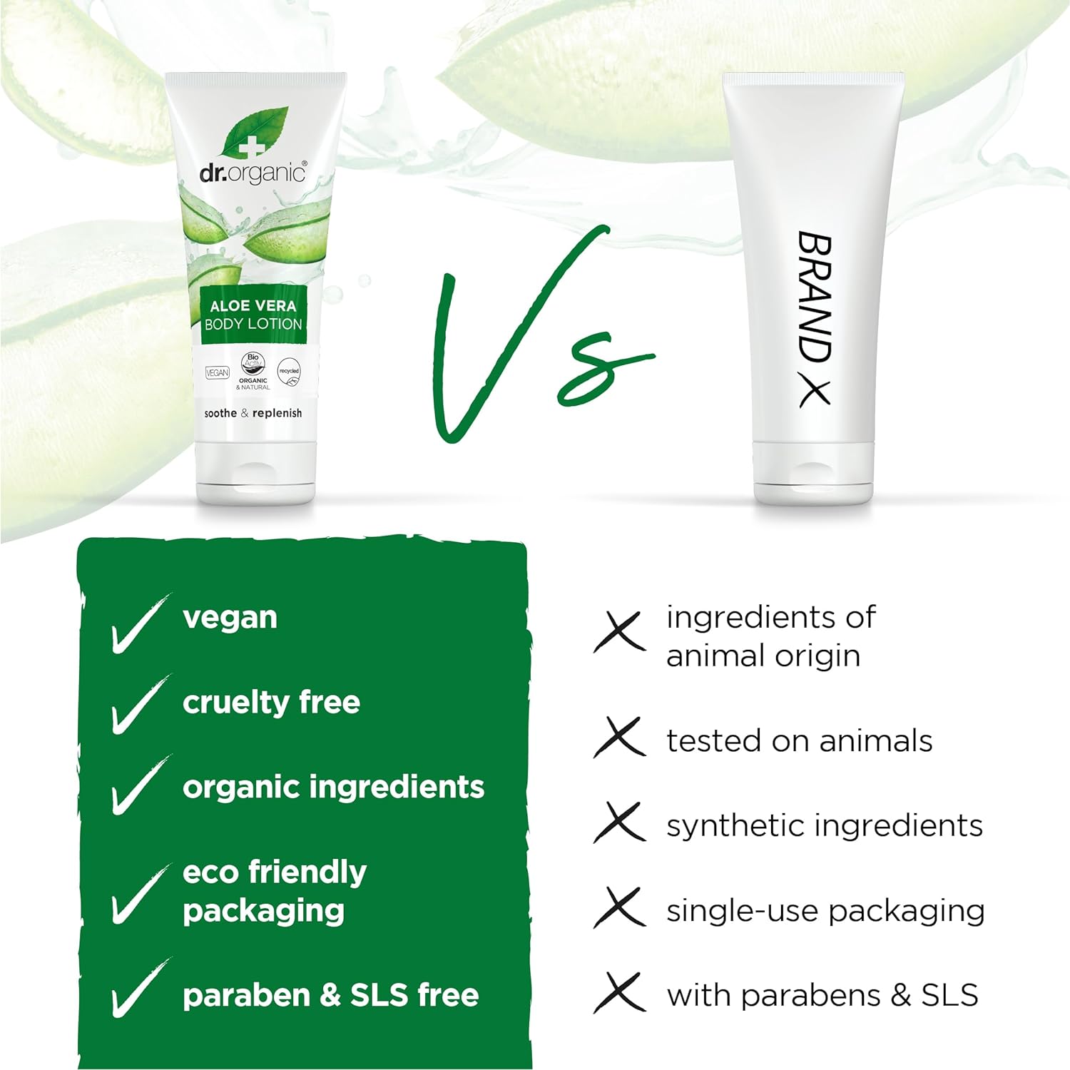 Dr.Organic Aloe Vera Skin Lotion | Grocsy