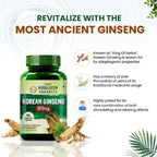 Himalayan Organics Korean Ginseng 800 mg Vegetarian Capsules | Grocsy