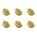 Golden - Decorative Organza Potli Basket (Pack Of 6) | Grocsy