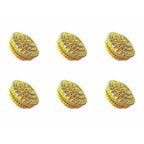 Golden - Decorative Organza Potli Basket (Pack Of 6) | Grocsy