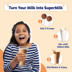 Gritzo Supermilk Weight+ for Boy/Girl 7 to 12 years (Double Chocolate) | Grocsy